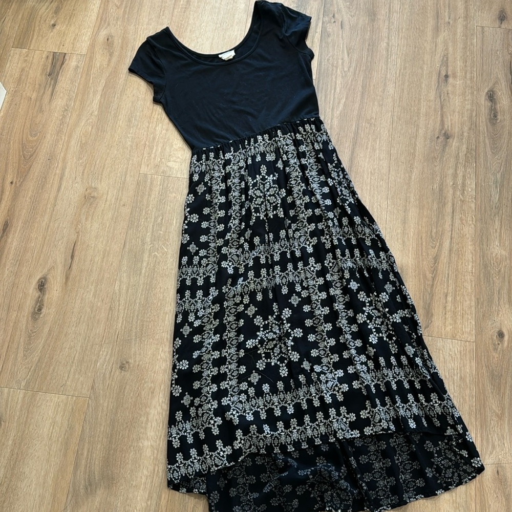 Hi-Lo Black and White Dress